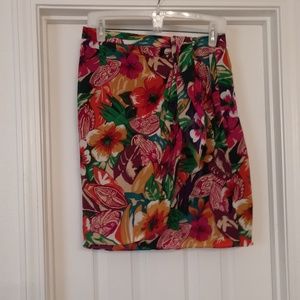 Faux wrap style skirt